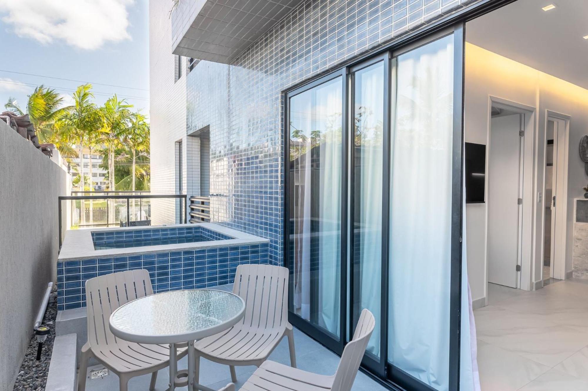 Flat Com Piscina Privativa No Centro De Porto 公寓 *