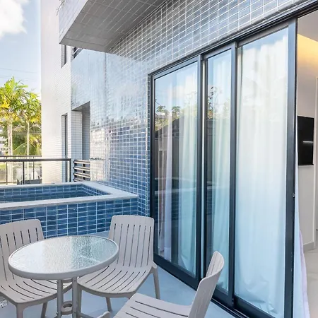 Flat Com Piscina Privativa No Centro De Porto Apartment Porto de Galinhas Exterior photo