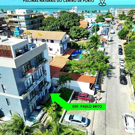 Flat Com Piscina Privativa No Centro De Porto Apartment Porto de Galinhas Exterior photo